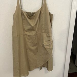 COPY - Light green dress with wrap looking bottom